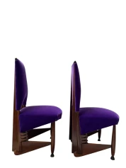Pair of Amsterdamse School Chairs by Michel De Klerk for 't Woonhuys, 1916